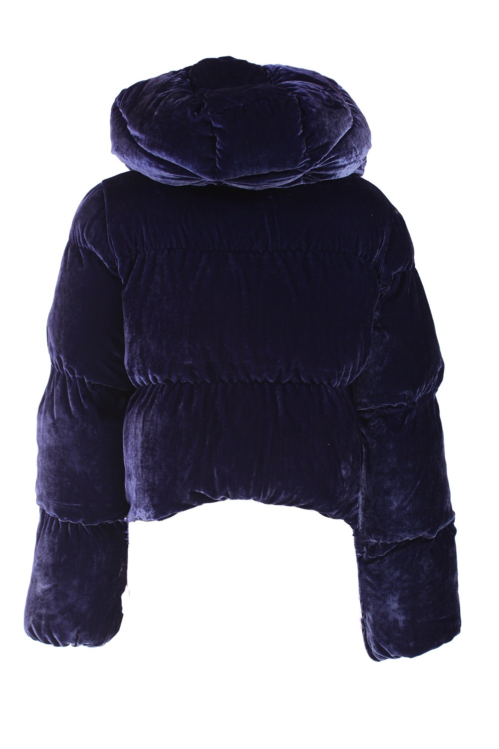 shop ELISABETTA FRANCHI  Piumino: Elisabetta Franchi piumino crop in velluto.
Piumino crop in velluto con collo a cratere. 
È caratterizzato da cappuccio staccabile e logo ricamato in tinta.
Fodera in vela in tinta.
Bottoni in metallo dorato.
Composizione: 75% Viscosa 25% Poliammide.
Fabbricato in Italia.. PI62D36E2-590 number 7860995
